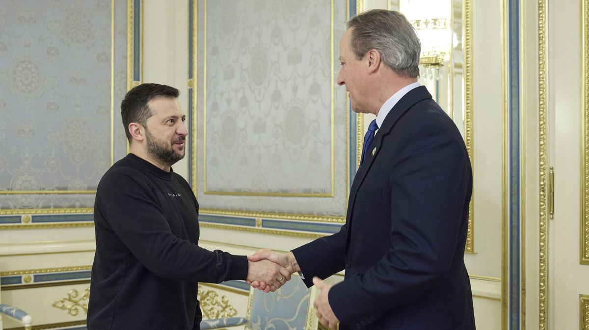 Britský ministr zahraničí Cameron přijel na Ukrajinu, jedná se Zelenským